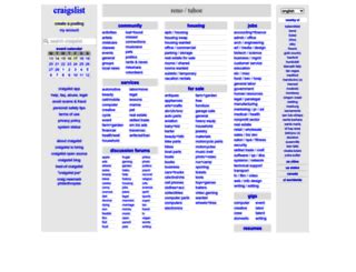 craigslist provides local classifieds and forums for jobs, housing, for sale, services, local community, and events. . Craigslist org reno